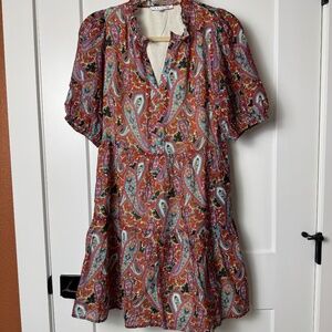 paisley print dress